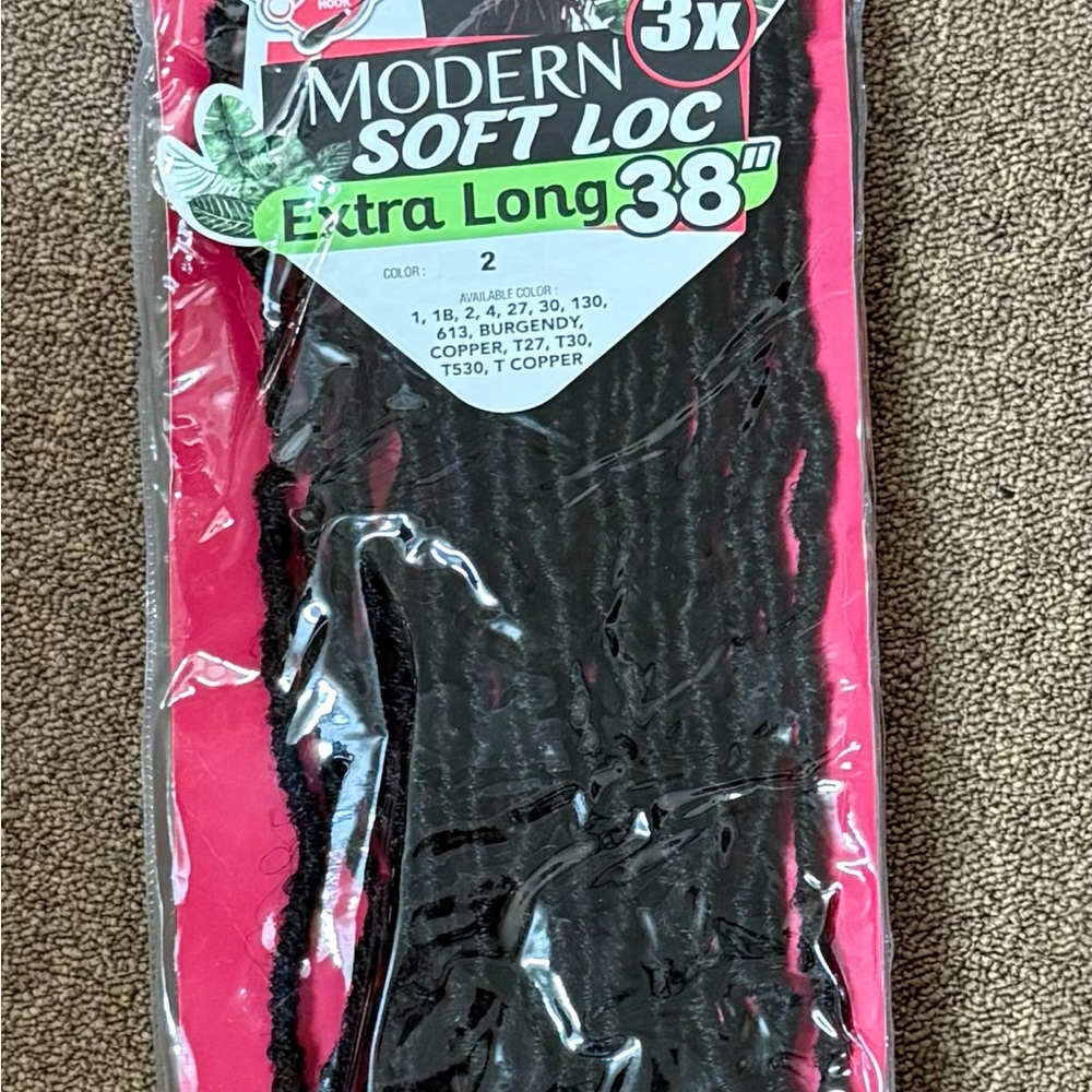 Soft Loc Extra Long 38" Black Hair Extensions